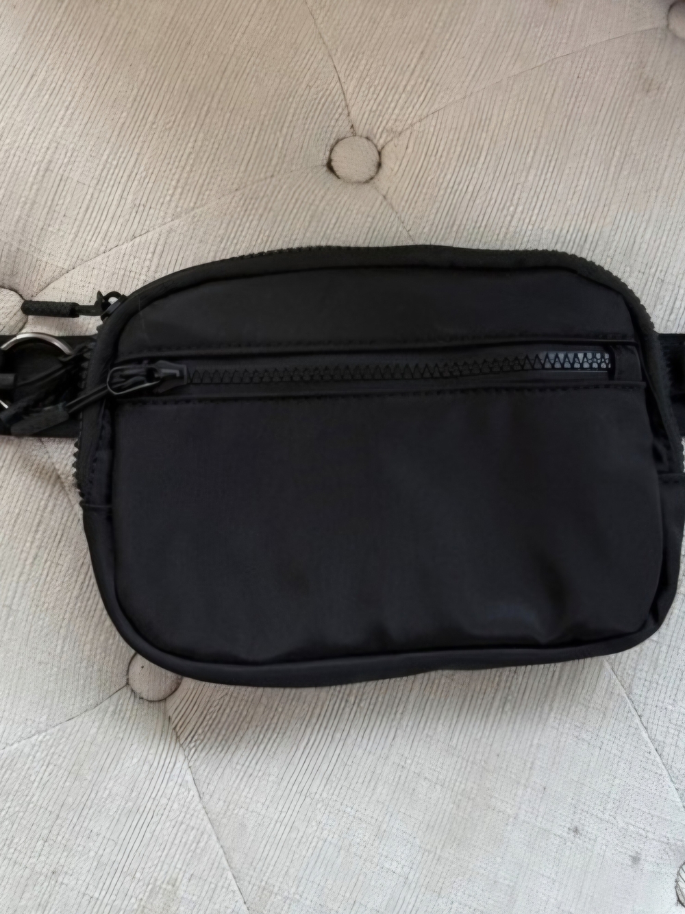 Womens Black Compact Crossbody Bag